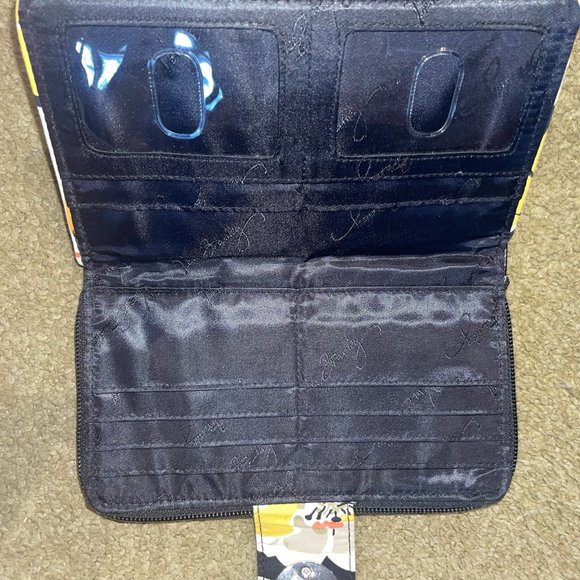 Vera Bradley Turnlock Wallet- Yellow Floral - Picture 4 of 4